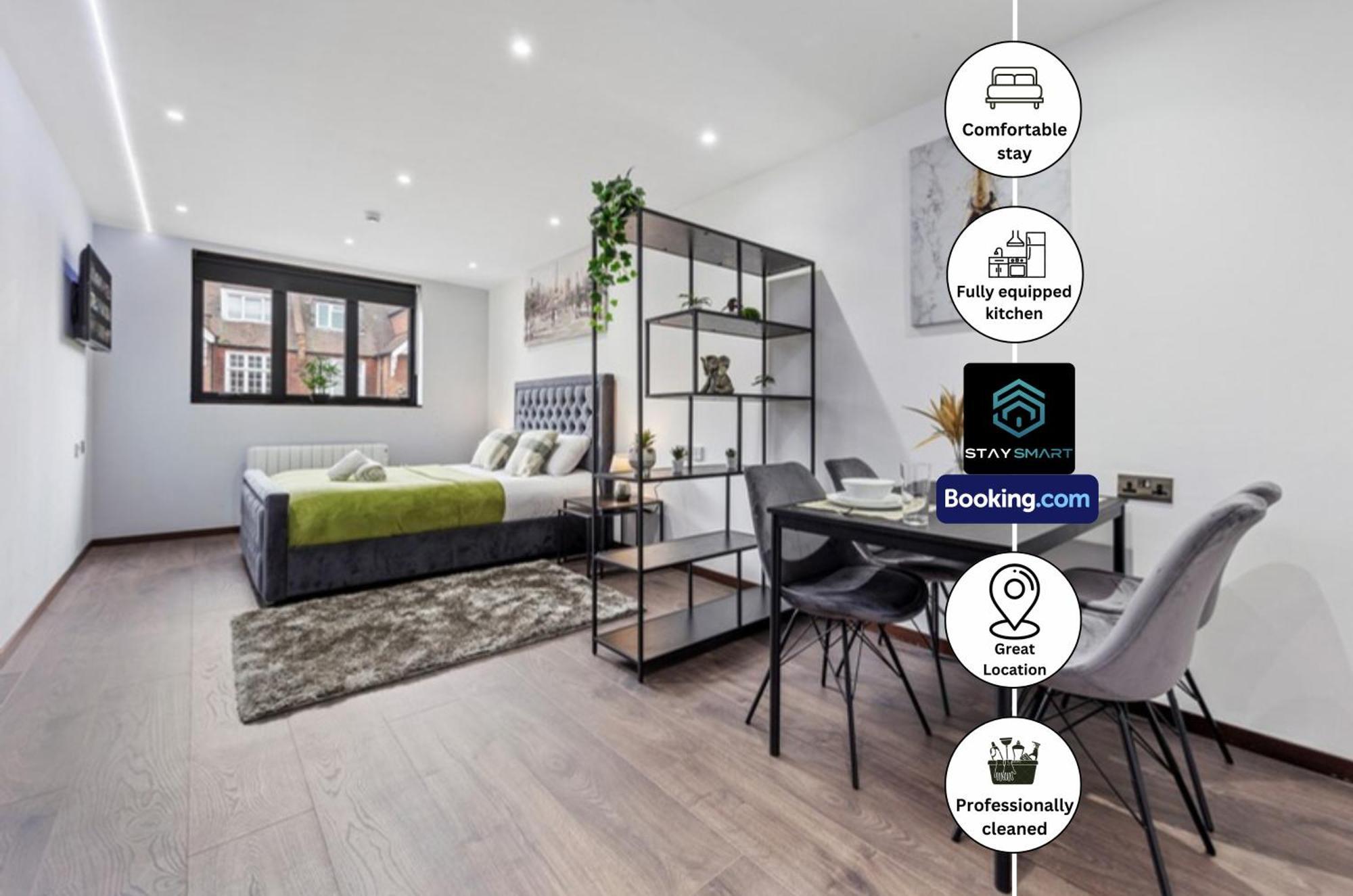 Stylish Studio Apt By Stay Smart Short Lets & Serviced Accommodation Woodstock With Free Wifi Londra Esterno foto